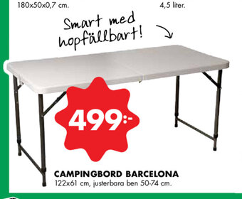 ÖoB Campingbord barcelona erbjuda