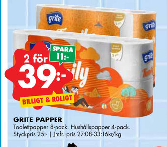 ÖoB Grite papper erbjuda