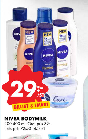 ÖoB Nivea bodymilk erbjuda