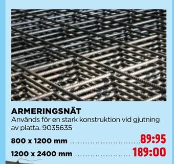 Jem&Fix Armeringsnät erbjuda
