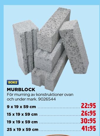 Jem&Fix Murblock erbjuda