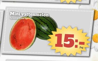 Bonum Matmarknad Mini vattenmelon erbjuda