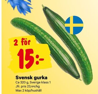 City Gross Svensk gurka erbjuda