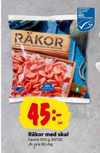 City Gross Räkor med skal erbjuda