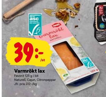 City Gross Varmrökt lax erbjuda
