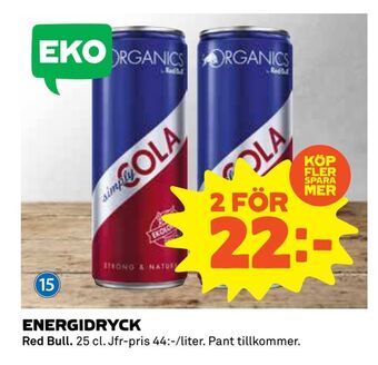 Coop Extra Energidryck erbjuda