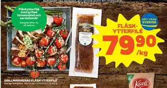 Coop Extra Grillmarinerad fläskytterfilé erbjuda