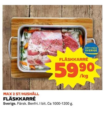 Coop Extra Fläskkarré erbjuda