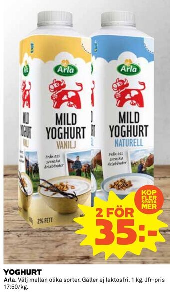 Coop Extra Yoghurt erbjuda