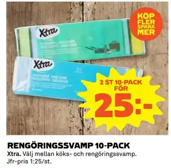 Rengöringssvamp 10-pack