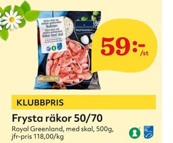 Hemköp Frysta räkor 50/70 erbjuda