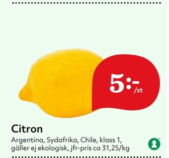 Hemköp Citron erbjuda