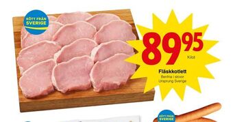 Matöppet Fläskkotlett erbjuda