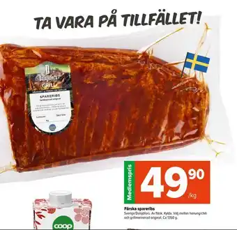 Coop Extra Färska spareribs erbjuda