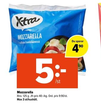 Coop Extra Mozzarella erbjuda