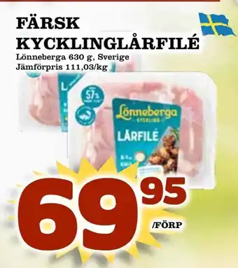 Matboden Ektorp Färsk kycklinglårfilé erbjuda
