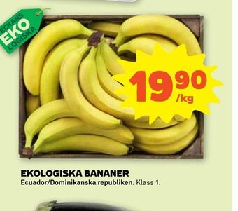 Stora Coop Ekologiska bananer erbjuda
