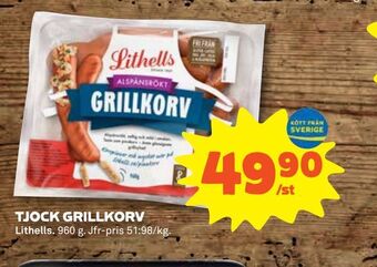Stora Coop Tjock grillkorv erbjuda