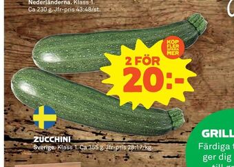 Stora Coop Zucchini erbjuda