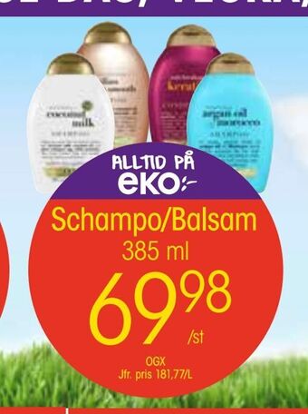 EKO Schampo/balsam erbjuda