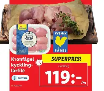 Lidl Kronfågel kyckling-lårfilé erbjuda