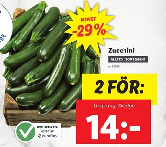 Lidl Zucchini erbjuda