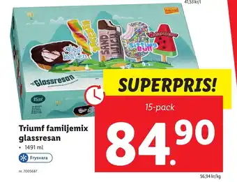 Lidl Triumf familjemix glassresan erbjuda
