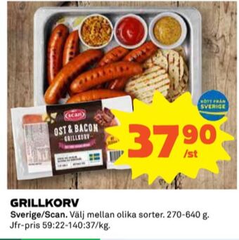 Coop Scan grillkorv erbjuda