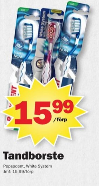 Pekås Pepsodent tandborste erbjuda