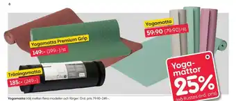 Rusta Cutler yogamatta erbjuda