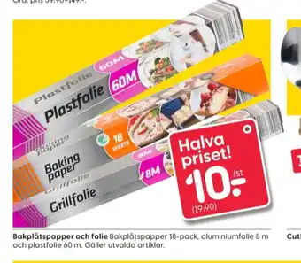 Rusta Cutler bakplåtspapper erbjuda