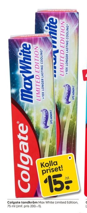 Rusta Colgate tandkräm erbjuda