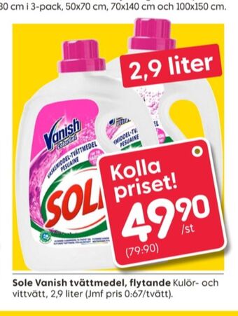 Rusta Sole tvättmedel flytande erbjuda