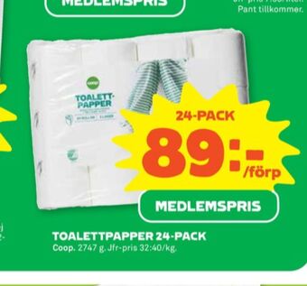 Stora Coop Coop toalettpapper erbjuda