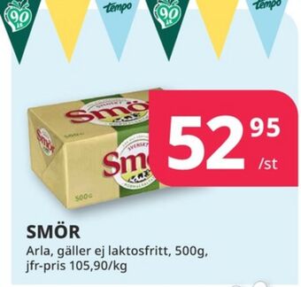 Tempo Svenskt smör erbjuda
