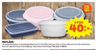 Coop Matlåda erbjuda
