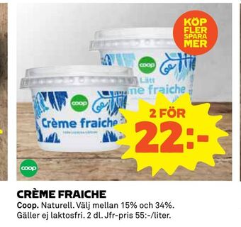 Coop Crème fraiche erbjuda