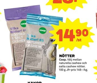 Coop Nötter erbjuda