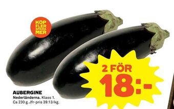 Coop Aubergine erbjuda