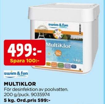 Jem&Fix Swim & fun poolklor erbjuda