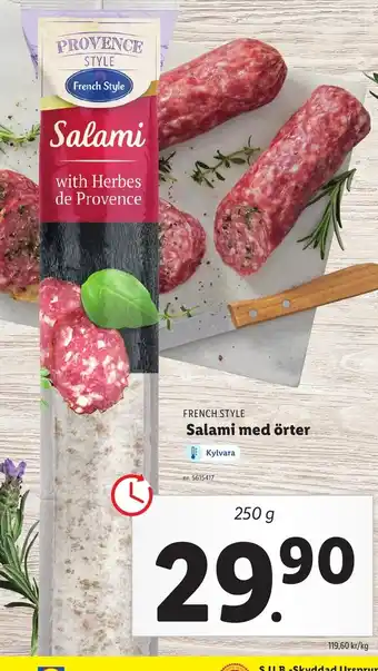 Lidl Salami Med Örter erbjuda