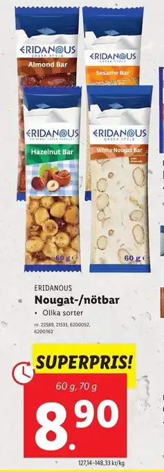 Lidl Nougat Nötbar erbjuda