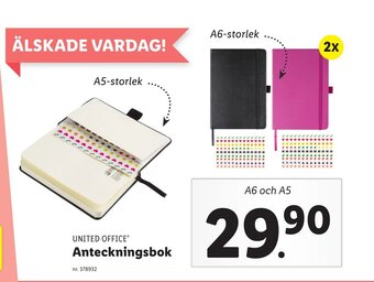 Lidl Anteckningsbok erbjuda