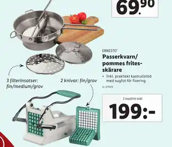 Lidl Ernesto Passerkvarn/Pommes Frites Skärare erbjuda