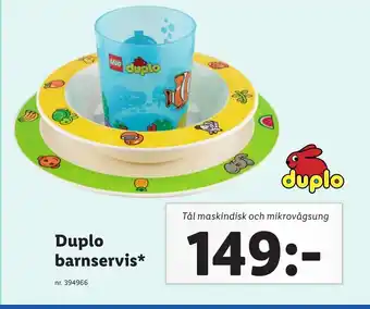 Lidl Duplo Barnservis erbjuda