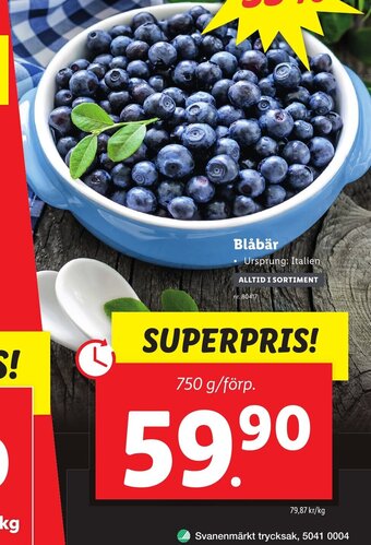 Lidl Blåbär erbjuda