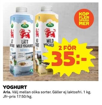 Coop Daglivs Yoghurt erbjuda