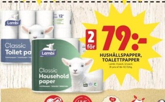 ICA Kvantum Hushållspapper toalettpapper erbjuda