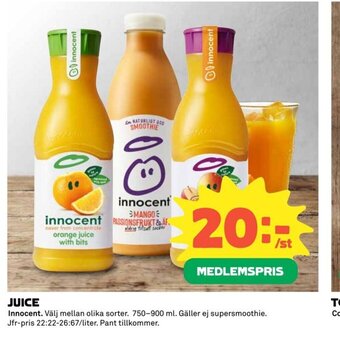 Coop Juice erbjuda