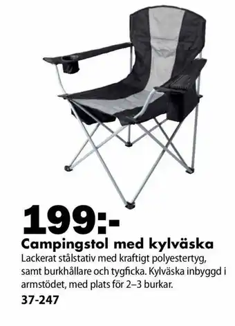 Biltema Campingstol Med Kylväska erbjuda